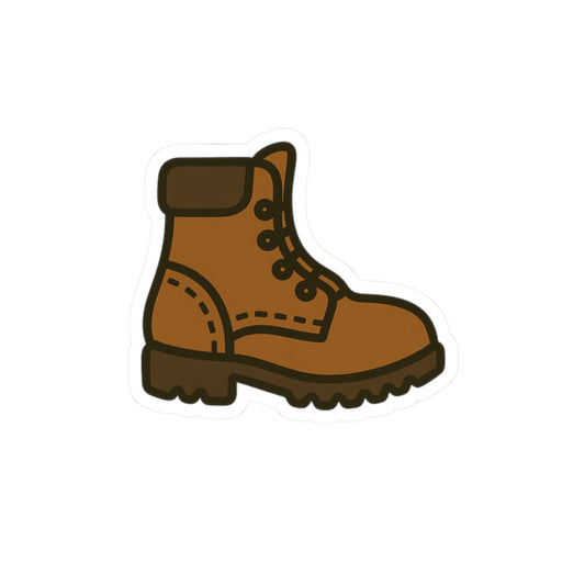 Hiking Boot Kiss-Cut Stickers - Perfect for Outdoor Enthusiasts