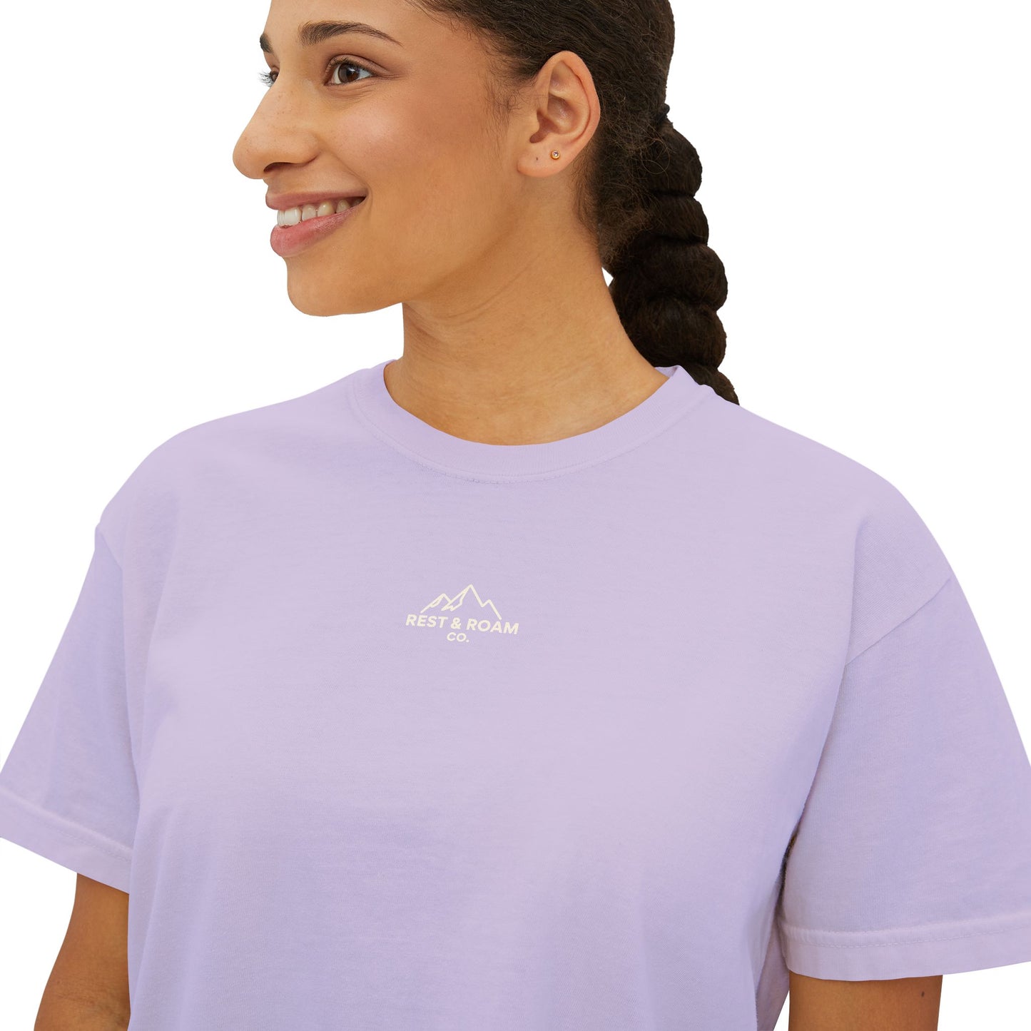 The Classic Rest & Roam Co. Women's Boxy Tee — Relaxed Fit