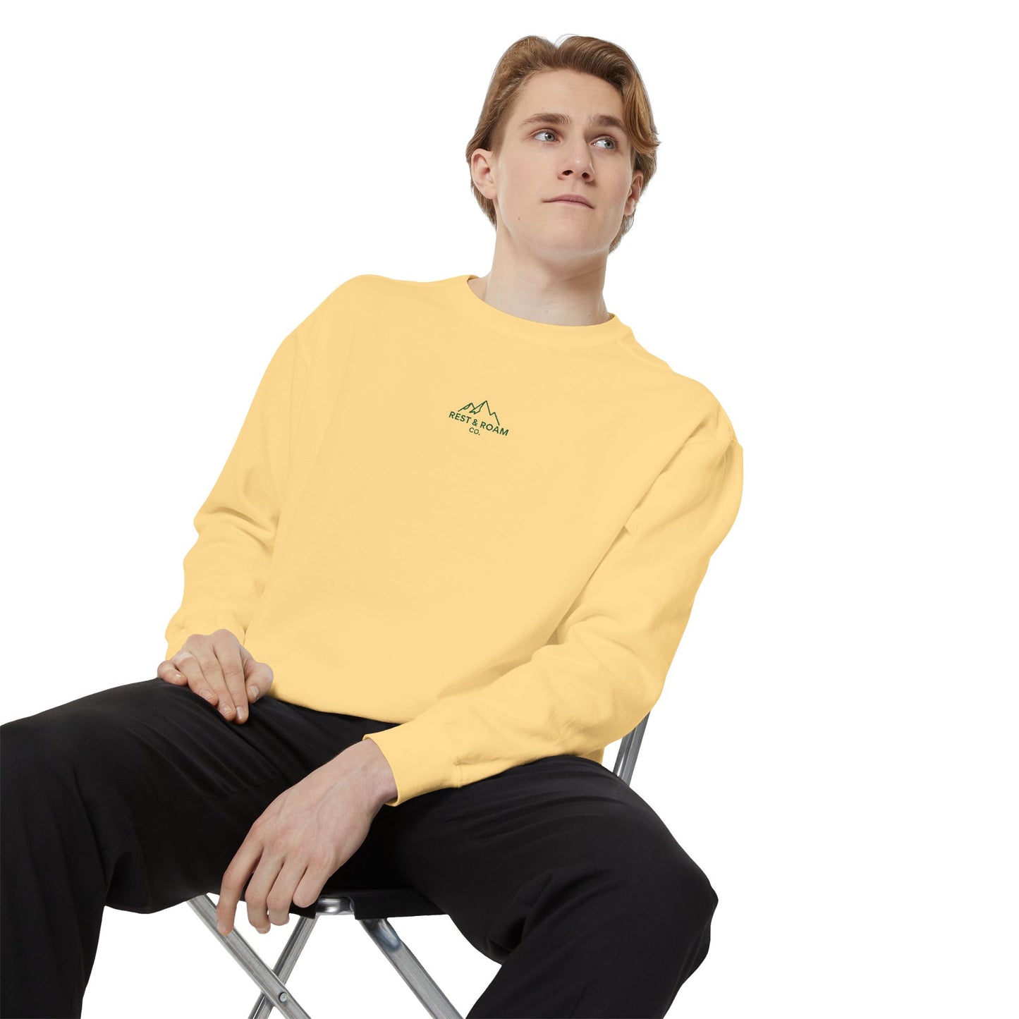 Garment-Dyed Crewneck Sweatshirt