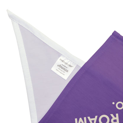 Rest & Roam Co. Pet Bandana — Purple Triangle Dog Bandana