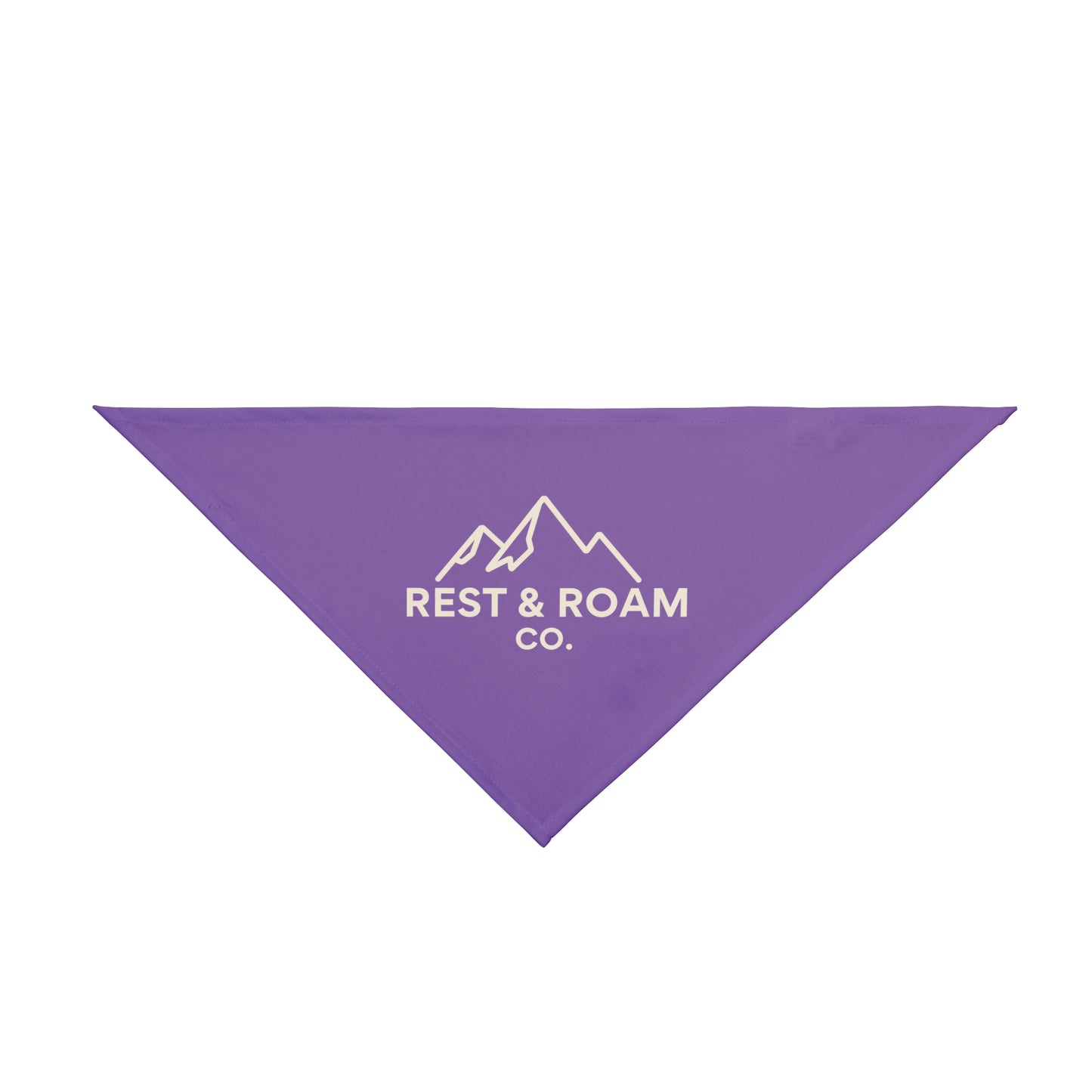 Rest & Roam Co. Pet Bandana — Purple Triangle Dog Bandana
