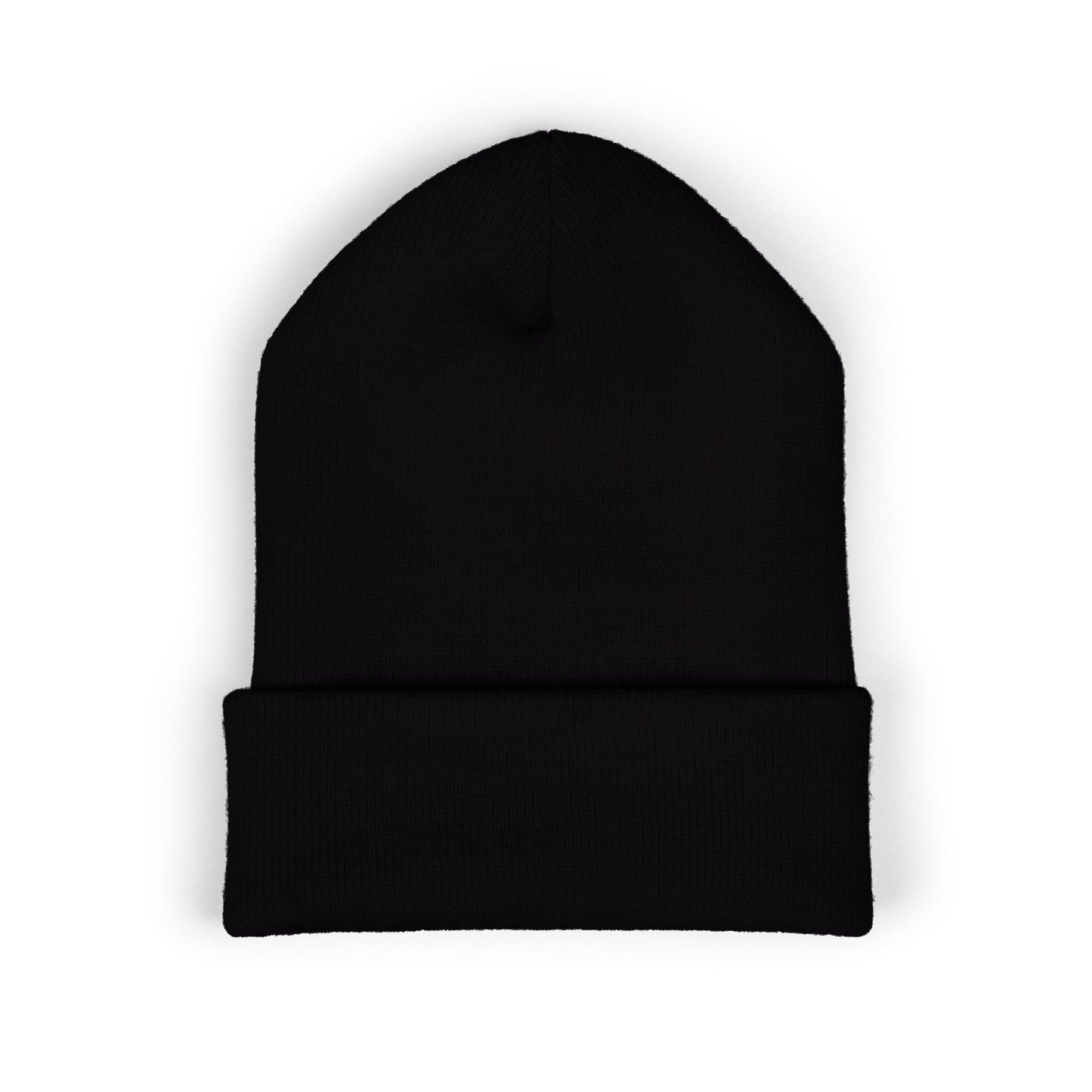 Embroidered Cuffed Knit Beanie