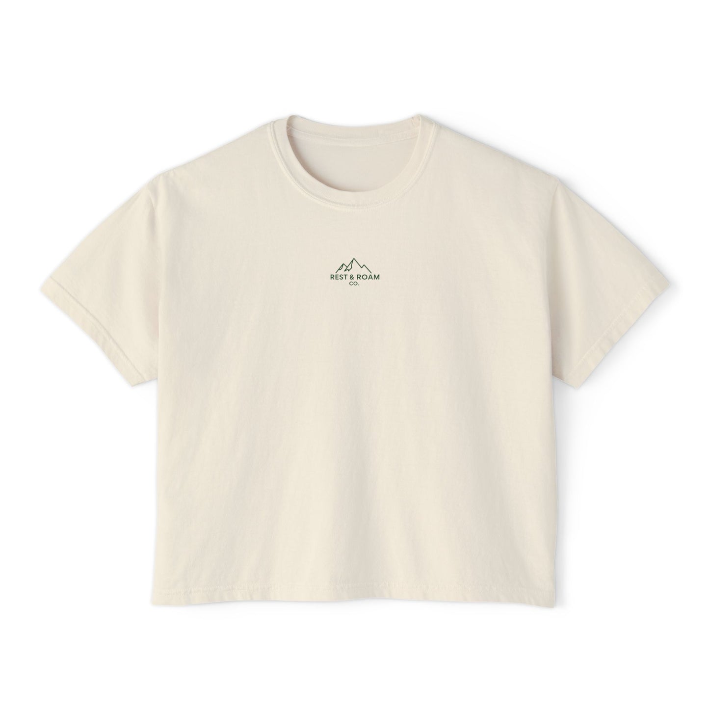 The Classic Rest & Roam Co. Women's Boxy Tee — Relaxed Fit