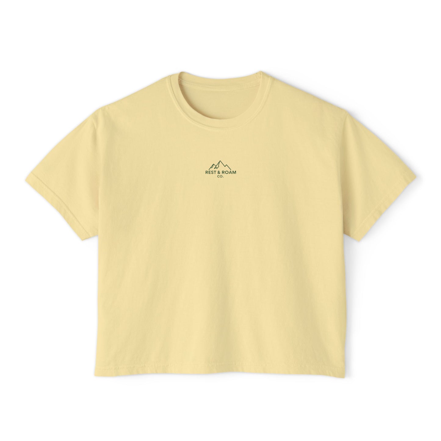 The Classic Rest & Roam Co. Women's Boxy Tee — Relaxed Fit
