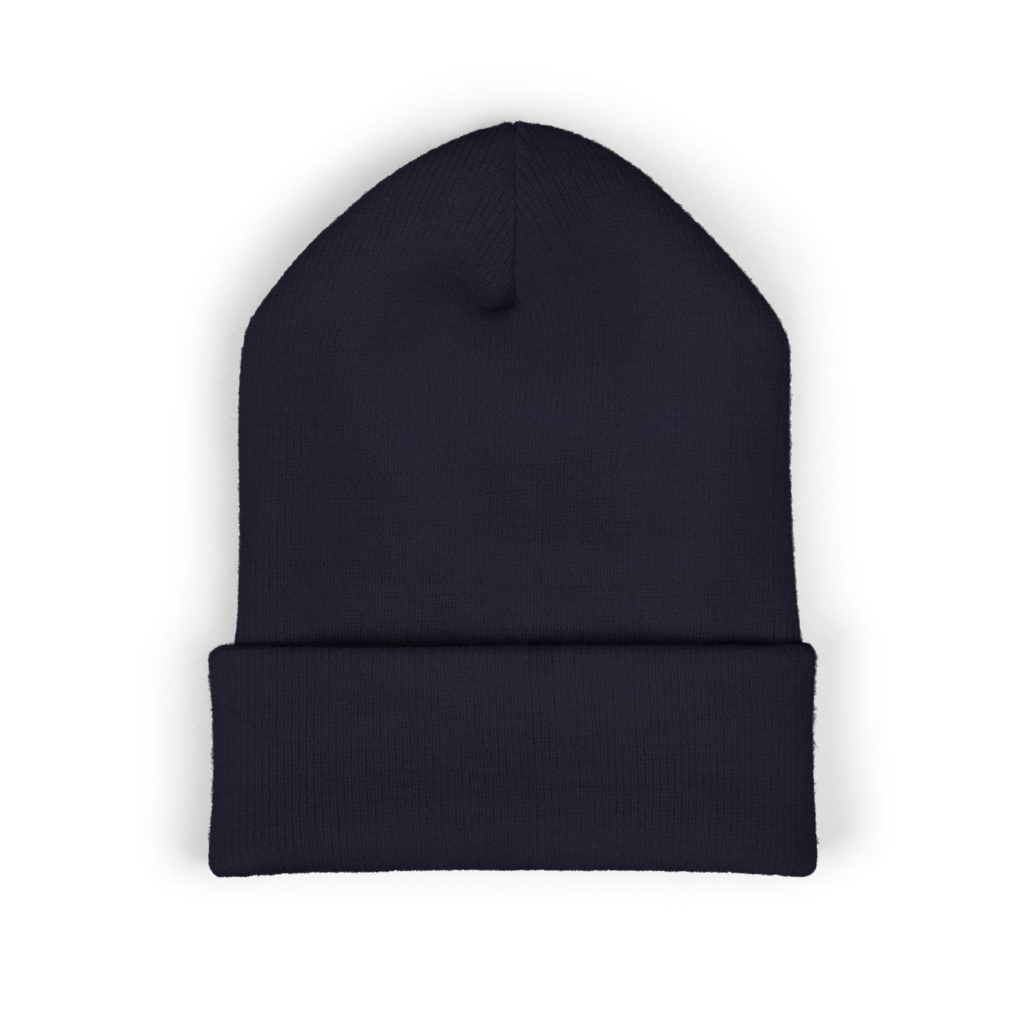 Embroidered Cuffed Knit Beanie
