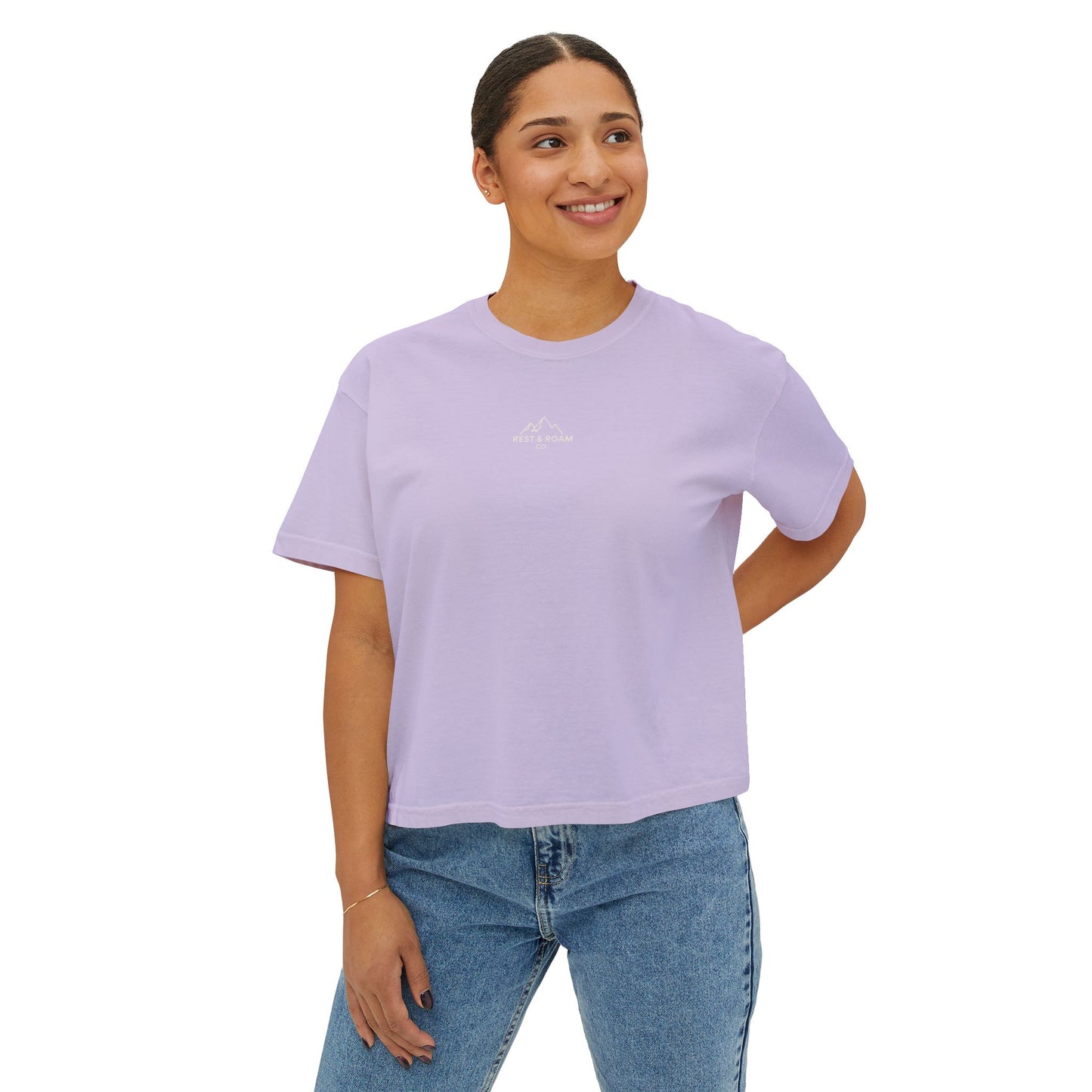 The Classic Rest & Roam Co. Women's Boxy Tee — Relaxed Fit