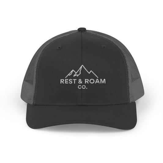 The Classic Rest & Roam Embroidered Trucker Cap