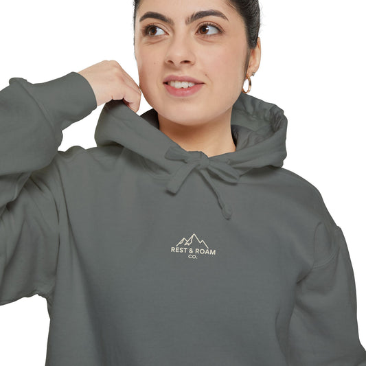 The Classic Rest & Roam Unisex Garment-Dyed Hoodie