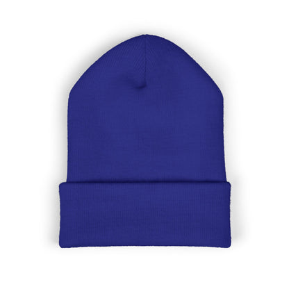 Embroidered Cuffed Knit Beanie