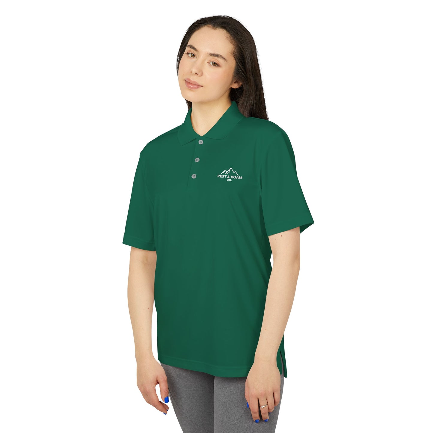 Athletic Performance Polo  UV Protection - Unisex | Rest & Roam Co.