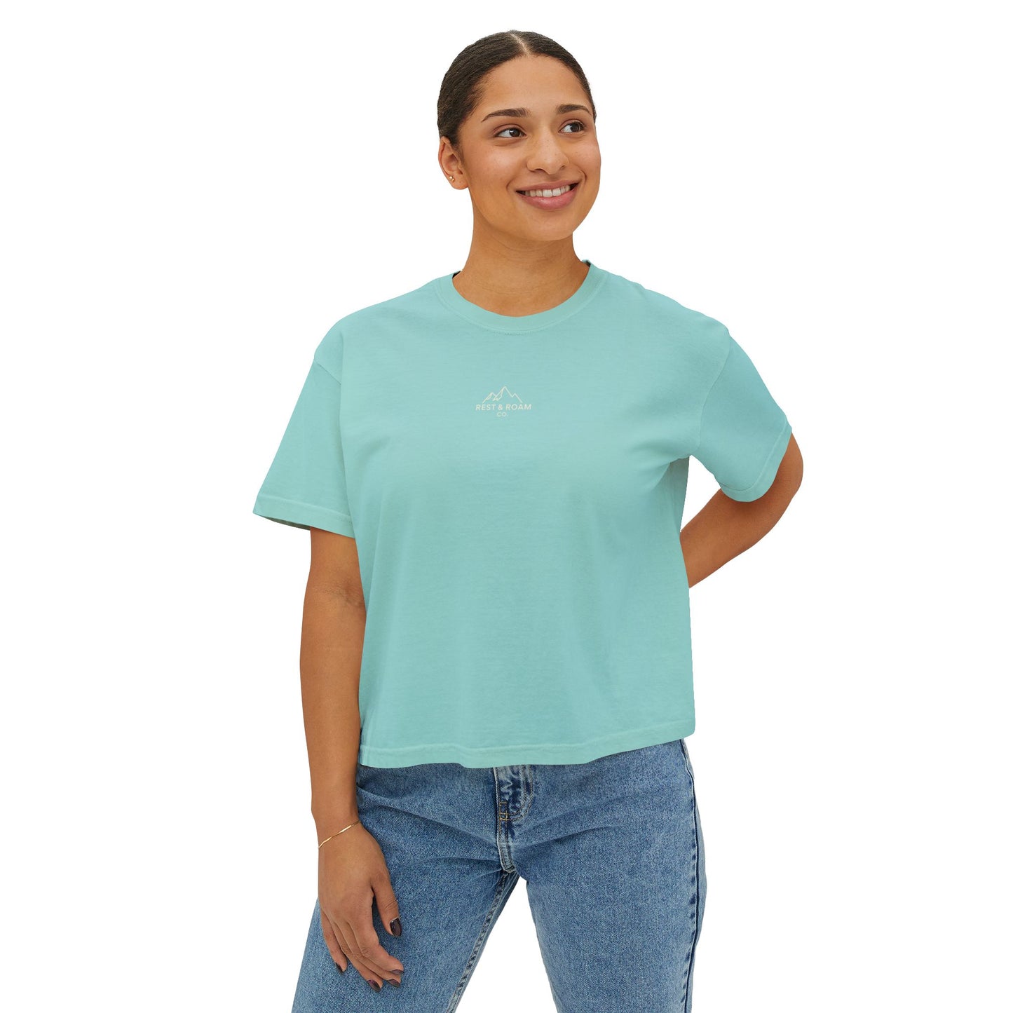 The Classic Rest & Roam Co. Women's Boxy Tee — Relaxed Fit