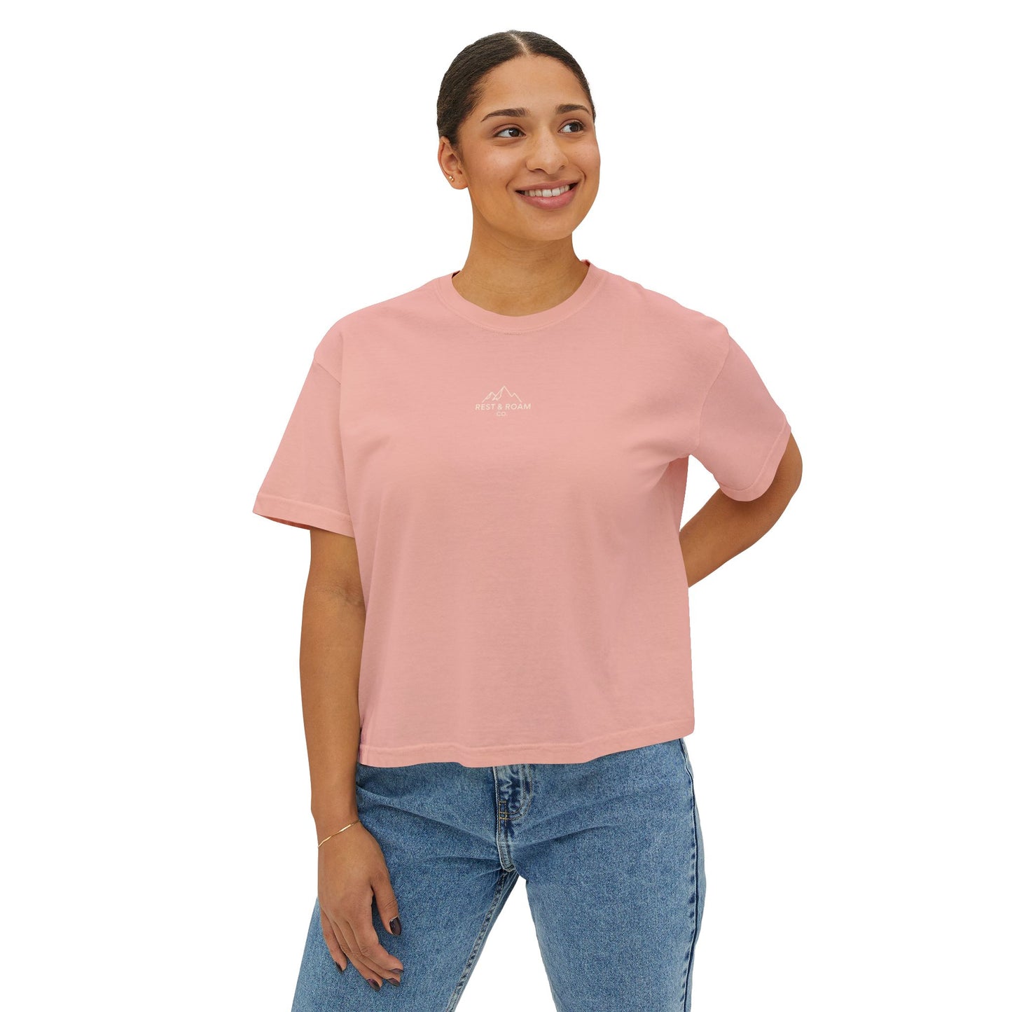 The Classic Rest & Roam Co. Women's Boxy Tee — Relaxed Fit