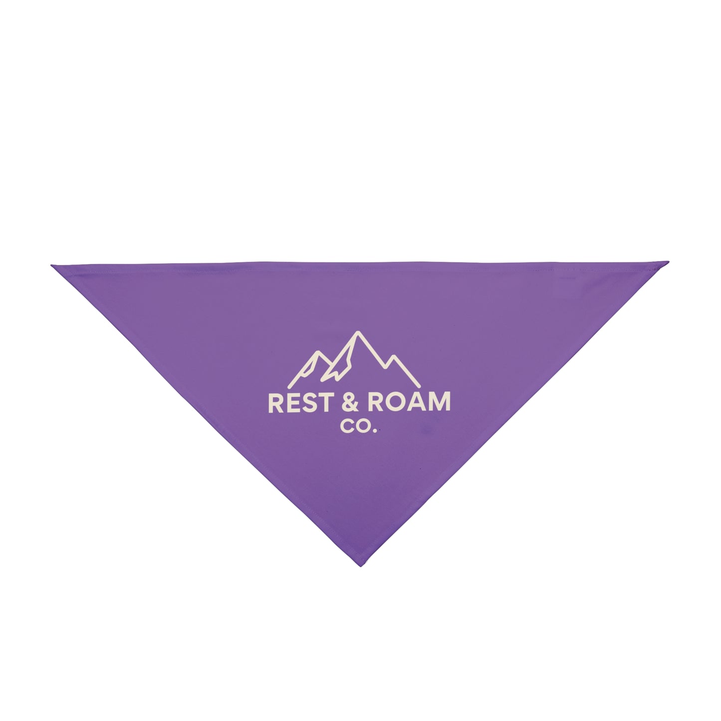 Rest & Roam Co. Pet Bandana — Purple Triangle Dog Bandana