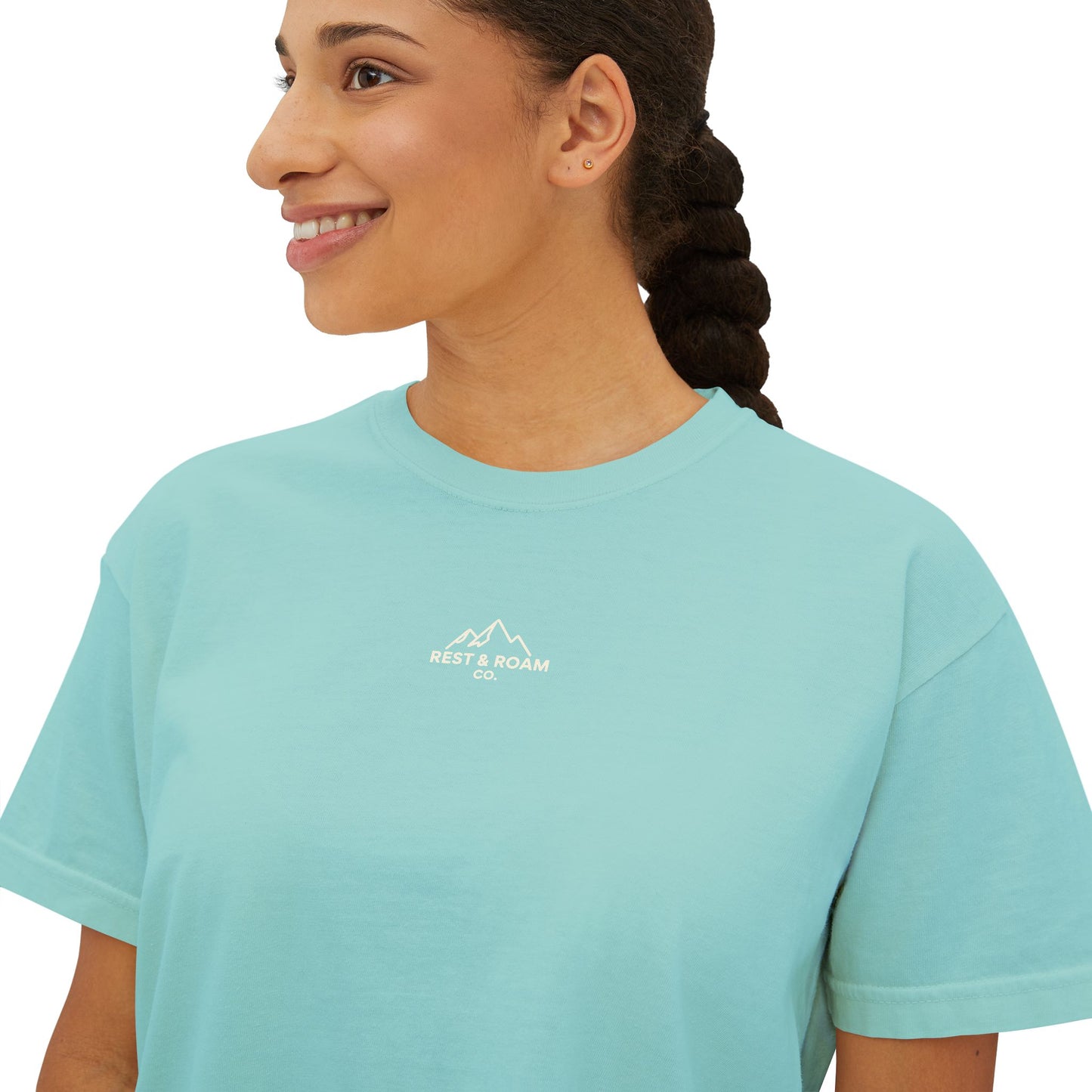 The Classic Rest & Roam Co. Women's Boxy Tee — Relaxed Fit