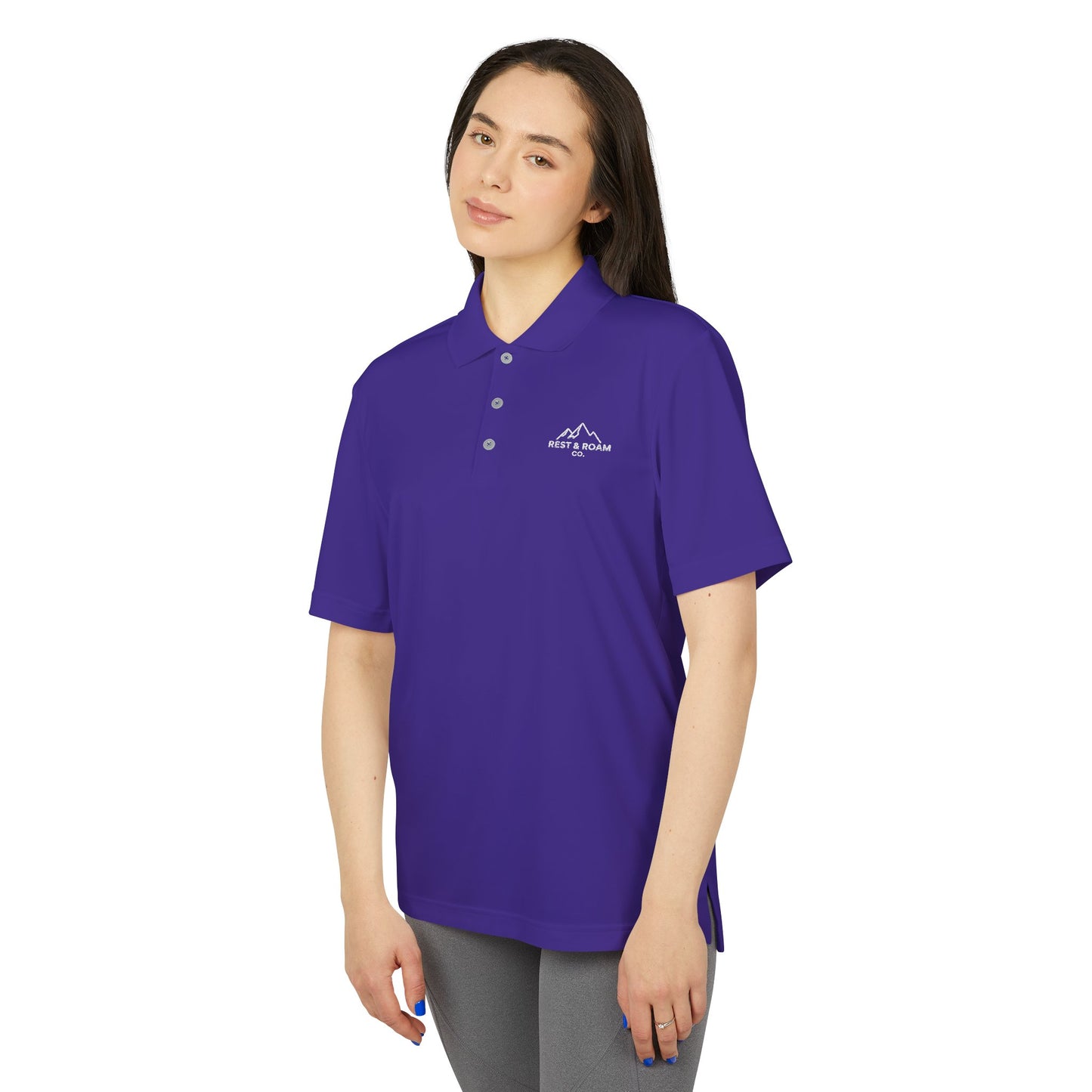 Athletic Performance Polo  UV Protection - Unisex | Rest & Roam Co.