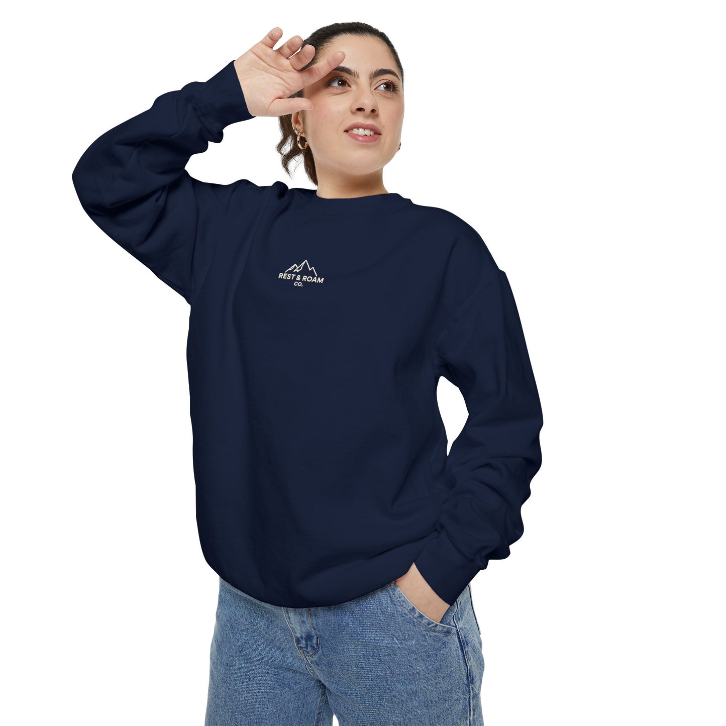 Garment-Dyed Crewneck Sweatshirt