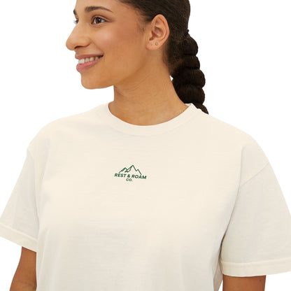 The Classic Rest & Roam Co. Women's Boxy Tee — Relaxed Fit