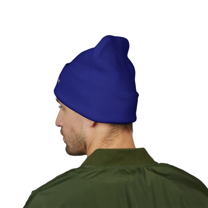 Embroidered Cuffed Knit Beanie