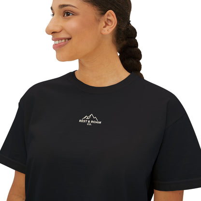 The Classic Rest & Roam Co. Women's Boxy Tee — Relaxed Fit